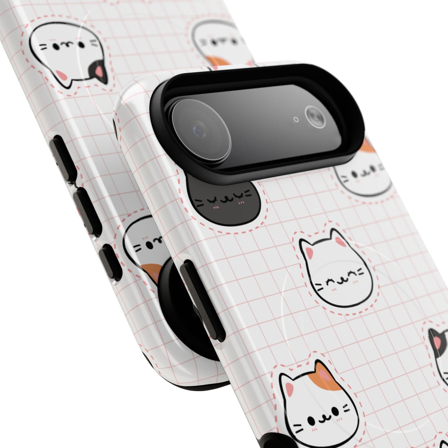 Cute Cat Tough Magnetic Case, iPhone Cover, Cat Lover Gift, Cute Cat Accessories, Pet-Themed iPhone Case