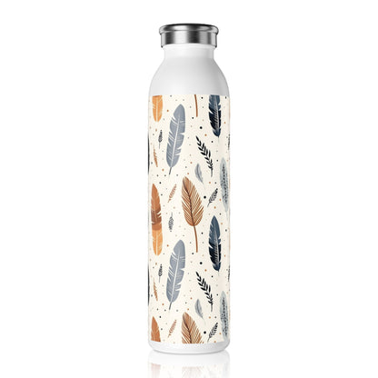 Whispering Feathers Slim Water Bottle