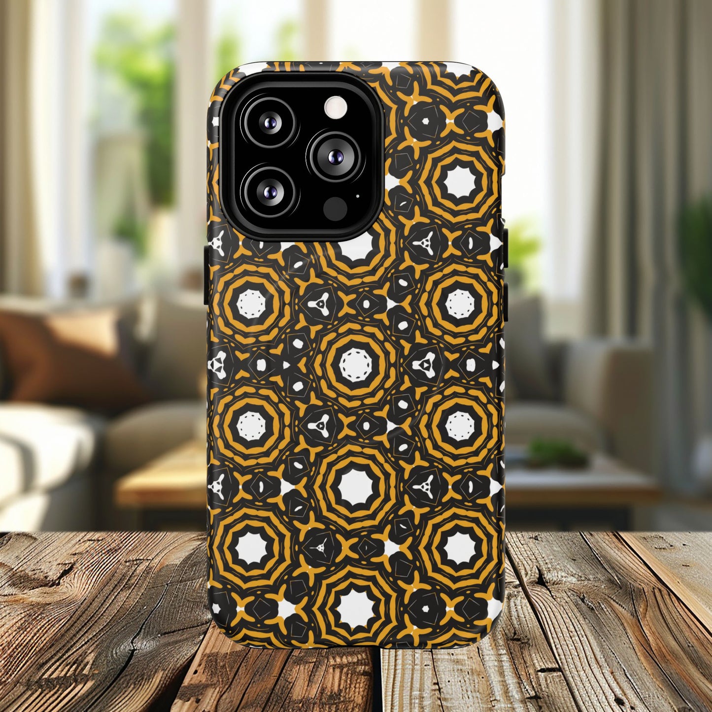 Stylish Tough Magnetic Phone Case, Unique Pattern Phone Cover, Durable Magnetic Case, Trendy Tech Accessories, Gift for Phone Lovers