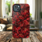 Crimson Bloom Tough iPhone Magnetic Case, Protective iPhone Case, Stylish iPhone Cover, Gift for Her, Mother's and Birthday Gifts, Unique Floral Accessories