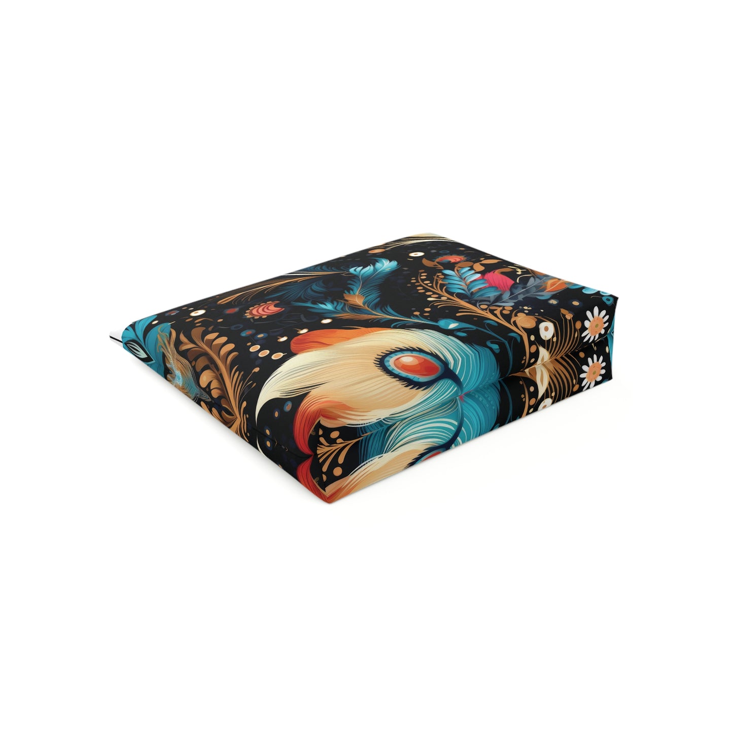 Ethereal Feathers Cotton Cosmetic Bag