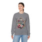 Faith and Floral Cross Unisex Heavy Gildan Blend™ Crewneck Sweatshirt.