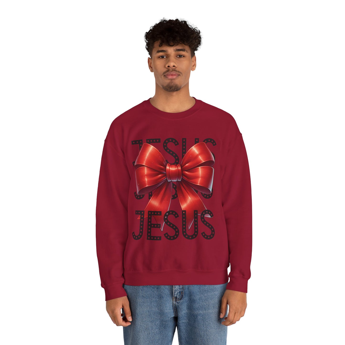 JESUS Unisex Heavy Gildan Blend™ Crewneck Sweatshirt.