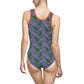 Purple Tropical Bliss Women's Classic One-Piece Swimsuit (AOP)