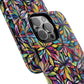 Prism Petal Burst Tough Magnetic iPhone Case, Colorful iPhone Case, Unique Gift for Flower Lovers, Stylish stained Glass Accessory