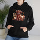 Autumn Highland Cow Charm Unisex Heavy Blend™ Hooded Sweatshirt