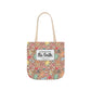 Personalized Brown Doodle Daydream Composition Book Inspired Canvas Tote Bag with Colorful Straps, Cute School Bag, Eco-Friendly Tote, Back to School Shopping Bag, Teacher Gift Idea