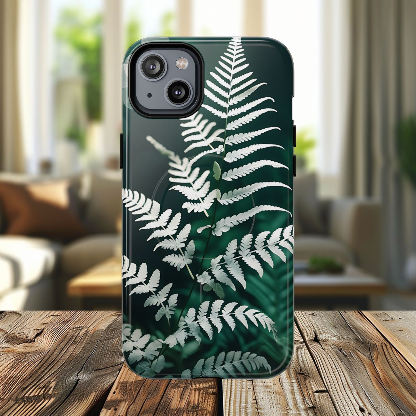 Elegant Fern Design Phone Case, Tough iPhone Cover, Nature Lover Gift, Botanical Phone Protector, Eco-Friendly Accessory