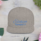 Blue Embroidery 'ELOHIM, GENESIS 1:1' Flat Bill Snapback Hat, Stylish Cap for Everyday Wear, Church Events, Gift for Him/Her, Streetwear Accessory, Casual Fashion