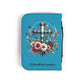 Personalized Floral Cross Bible Cover - Trust in the Lord Design| Baptism | Christening | Anniversary | Birthday Gifts.