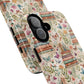 Colorful Bookworm Tough Magnetic iPhone Case,  Floral Butterfly Print, Gift for Readers, Tough IPhone Protective Cover, Bookish iPhone Case.