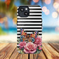 Butterfly & Roses Tough iPhone Magnetic Case, Floral iPhone Cover, Nature-Inspired, Gift for Her, Trendy Accessories