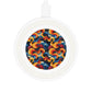 Cosmic Swirl Colorful Quake Wireless Charging Pad - Vibrant Abstract Design for Home & Office