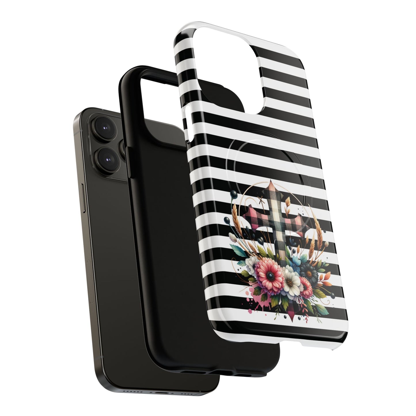 Striped in His Glory iPhone Case, Tough Magnetic Phone Protector, MagSafe iPhone Cover, Durable Case for Everyday Use, Gift for Nature Lovers, Vibrant Design.