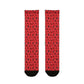 Winter Wonderland Red Sublimation Crew Socks