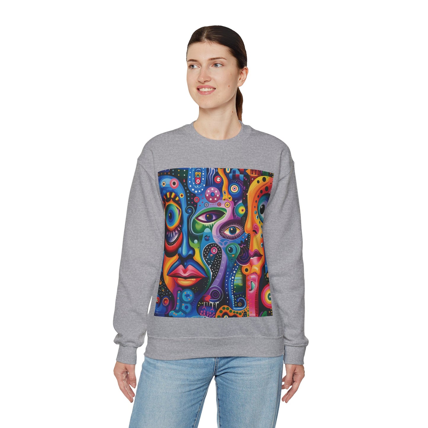 Psychedelic Visions Unisex Heavy Blend™ Crewneck Sweatshirt