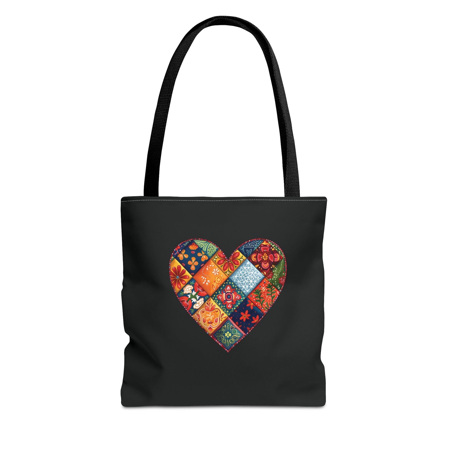 Patched Heart Tote Bag