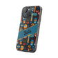 Phone Case — Colorful Abstract Faces Clear Impact-Resistant Case