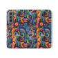Psychedelic Visions Vibrant Art Flip iPhone and Samsung Phone Case - Colorful Faces Design for Phone Protection
