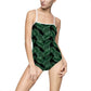 Black Tropical Bliss Women's One-piece Swimsuit (AOP)