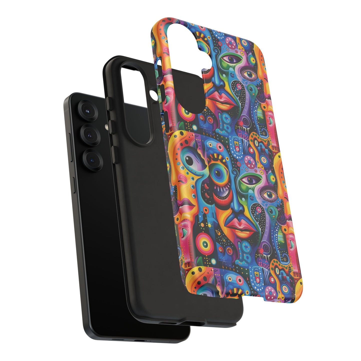 Psychedelic Visions Vibrant Samsung, iPhone and Google Pixel Phone Cases - Colorful Artistic Design