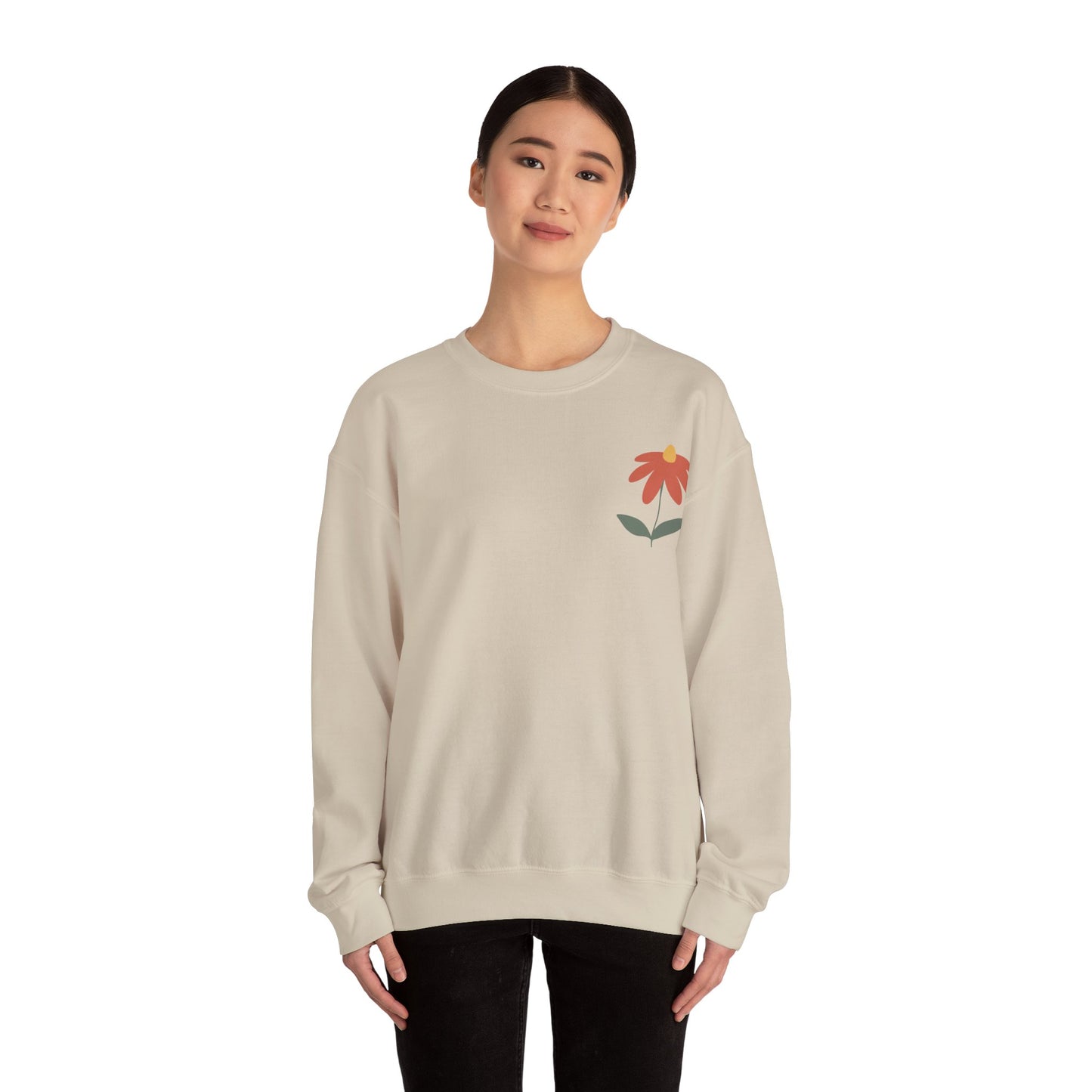 "All-Around Beauty" Unisex Floral Crewneck Sweatshirt