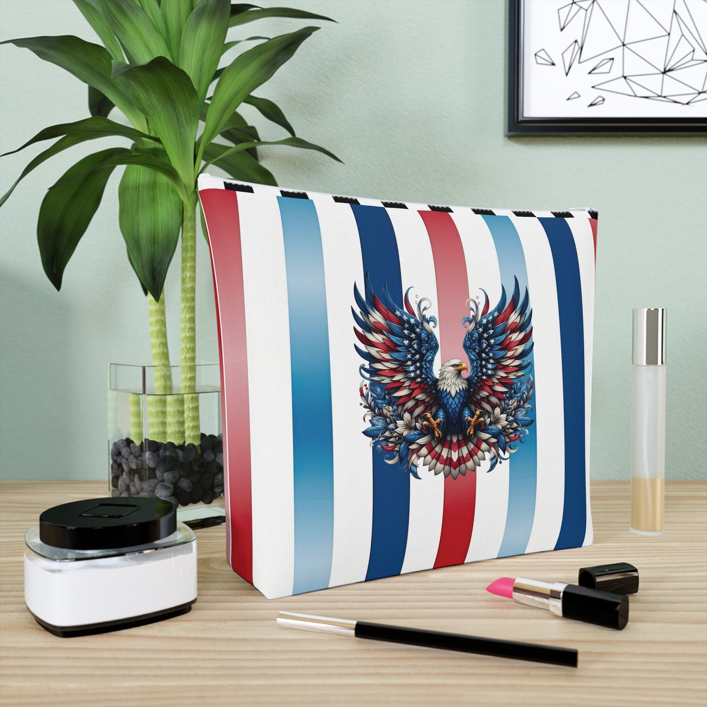 Patriotic Pride Cotton Cosmetic Bag