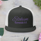 Purple 'ELOHIM, GENESIS 1:1'  Embroidered 5 Panel Trucker Cap | Casual Style Hat, Adjustable, Unisex, Perfect Gift for Outdoors, Festivals, Daily Wear