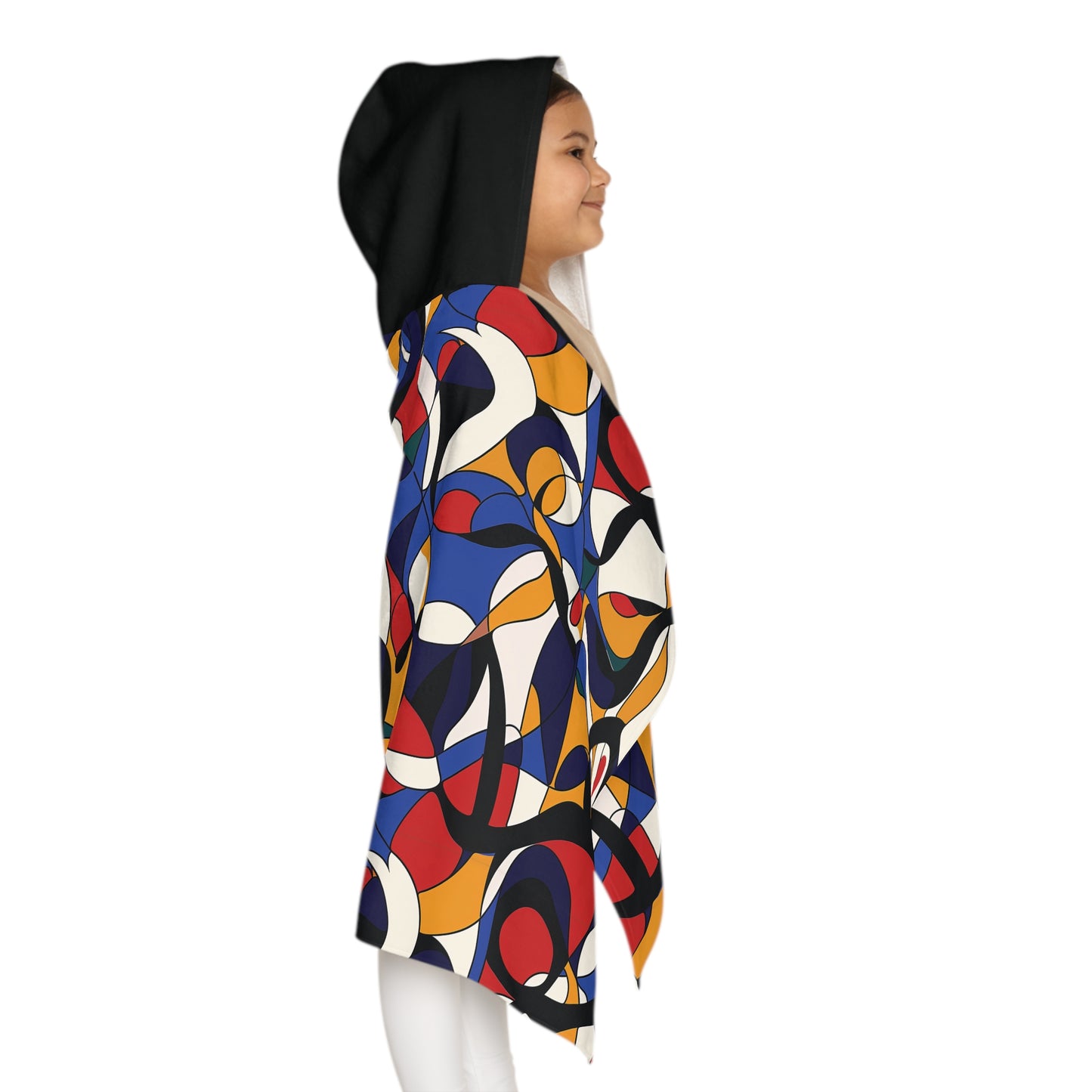 Chromatic Waves Snuggle Youth Hooded Towel