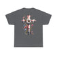 Faith and Floral Cross Unisex Heavy Cotton Tee