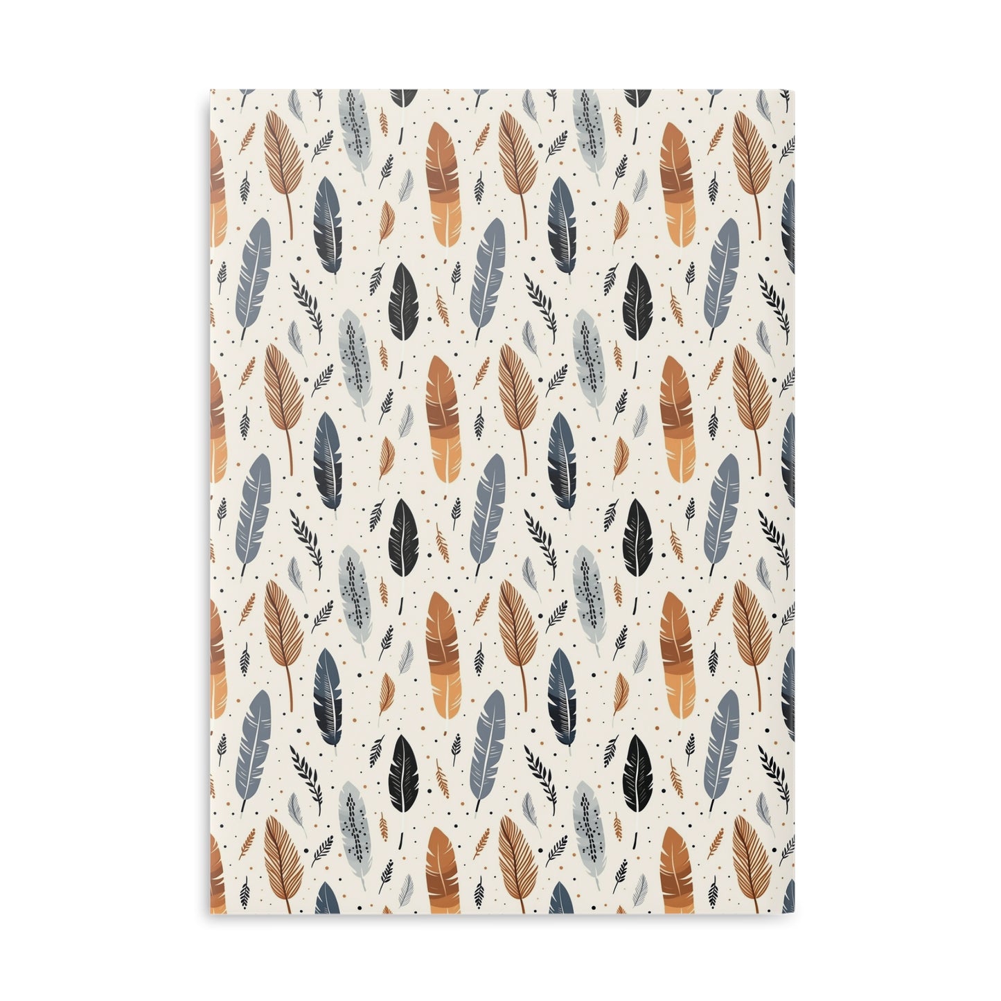 Whispering Feathers Hardcover Notebook with Puffy Covers