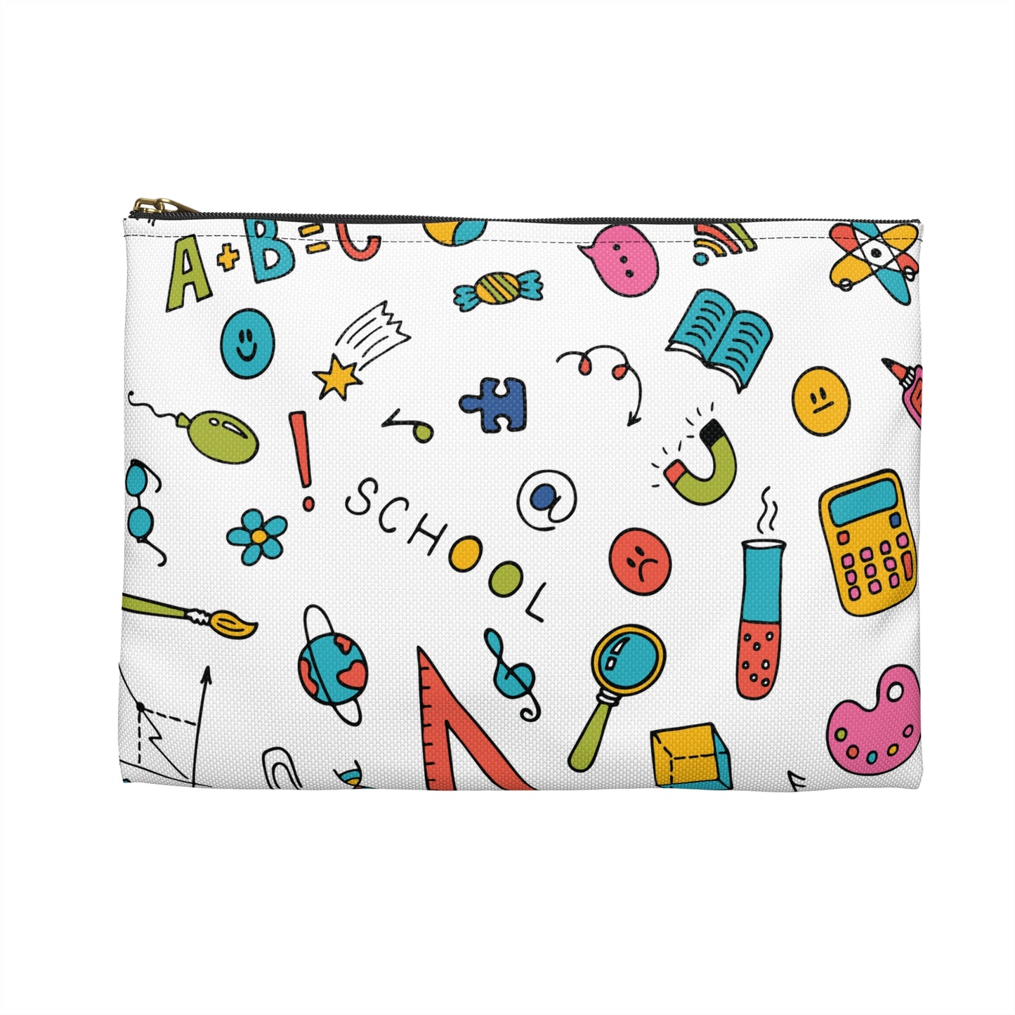 Personalized Classroom Couture Composition Book Inspired Accessory Pouch, Kids School Supplies, Classroom Organizer, Teacher Gift, Fun Stationery Case, Back to School
