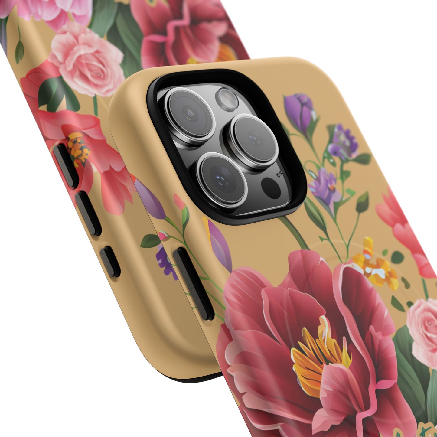 Let your Light Shine Matthew 5:16, Inspirational Gift, Tough iPhone Magnetic Case Scripture, Floral Bible Verse, MagSafe® iPhone® Tough Case, iPhone 14, iPhone 15, iPhone 16, Pro, Pro Max, Plus.