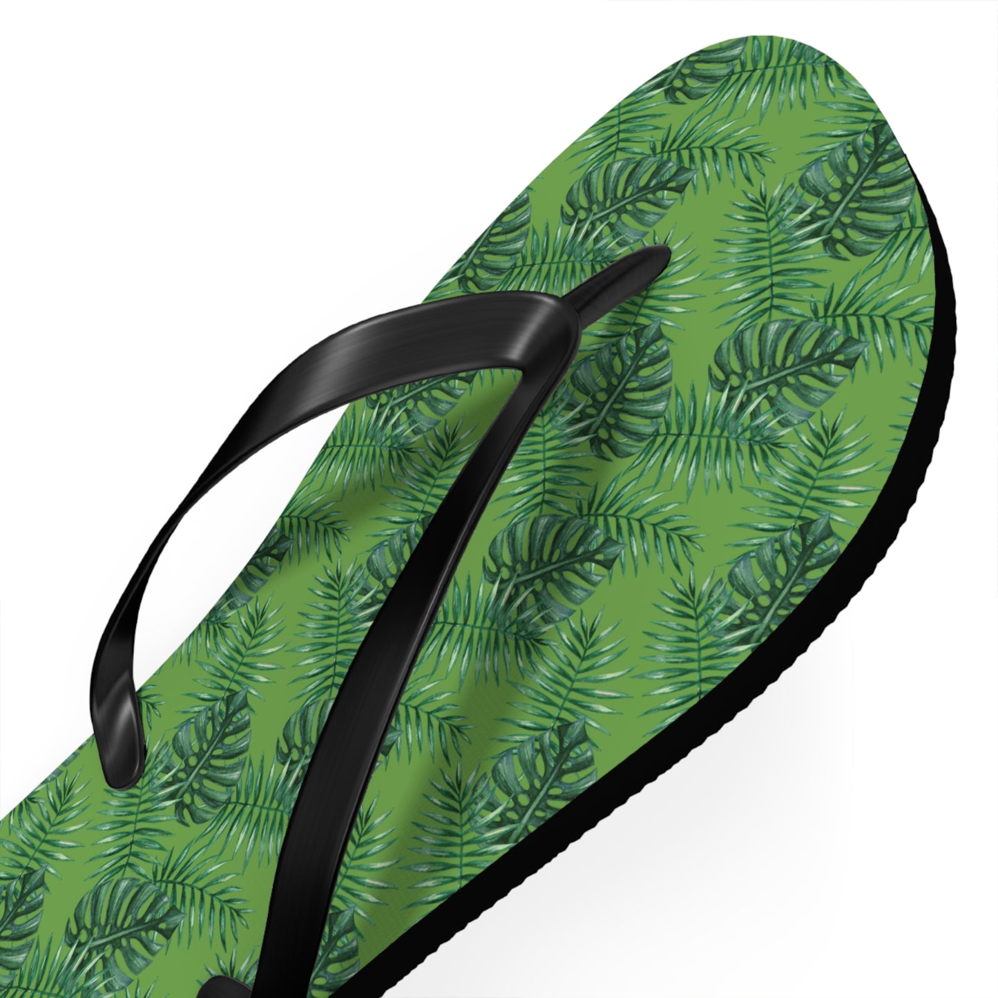 Green Tropical Bliss Flip Flops