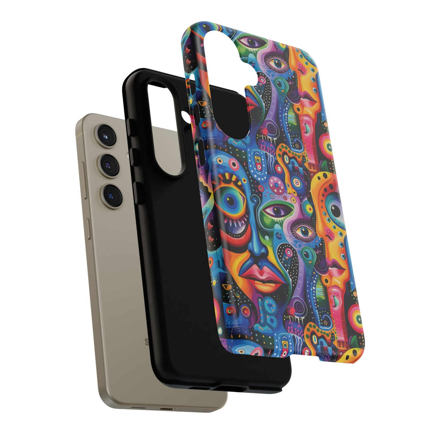 Psychedelic Visions Vibrant Art Google Pixel, iPhone and Samsung Phone Case - Tough Cases for Creative Souls