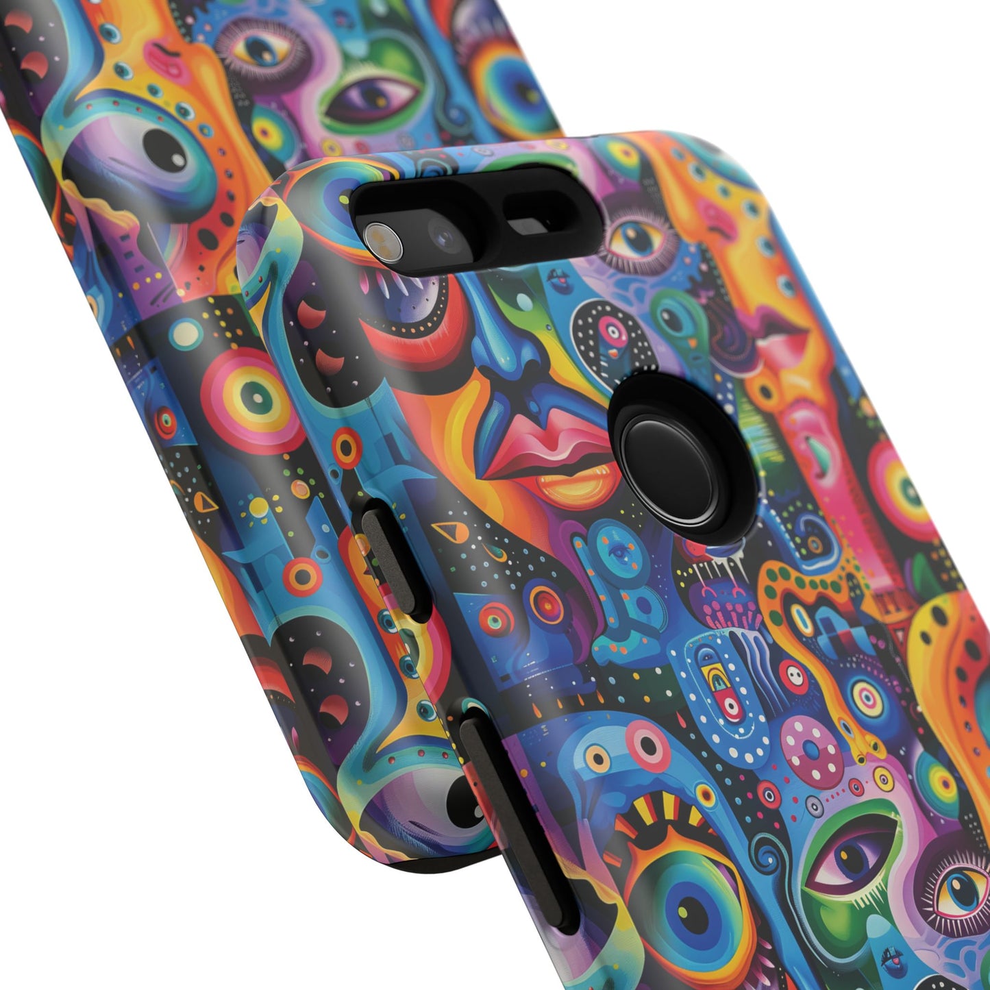 Psychedelic Visions Vibrant Art Google Pixel, iPhone and Samsung Phone Case - Tough Cases for Creative Souls