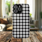 Black and White Gingham Phone Case, Tough Magnetic Cases, Stylish Phone Cover, Gift for Her, Trendy Phone Accessory, Checkered Print