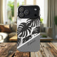 Personalized Monochrome Monstera Tropical Phone Case - Tough Magnetic MagSafe® Cases, Gifts for Nature Lovers, Stylish Phone Accessories, Gifts for Her.