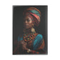 Regal African Elegance, Ethnic Beauty and Elegance Hardcover Notebook with Puffy Covers