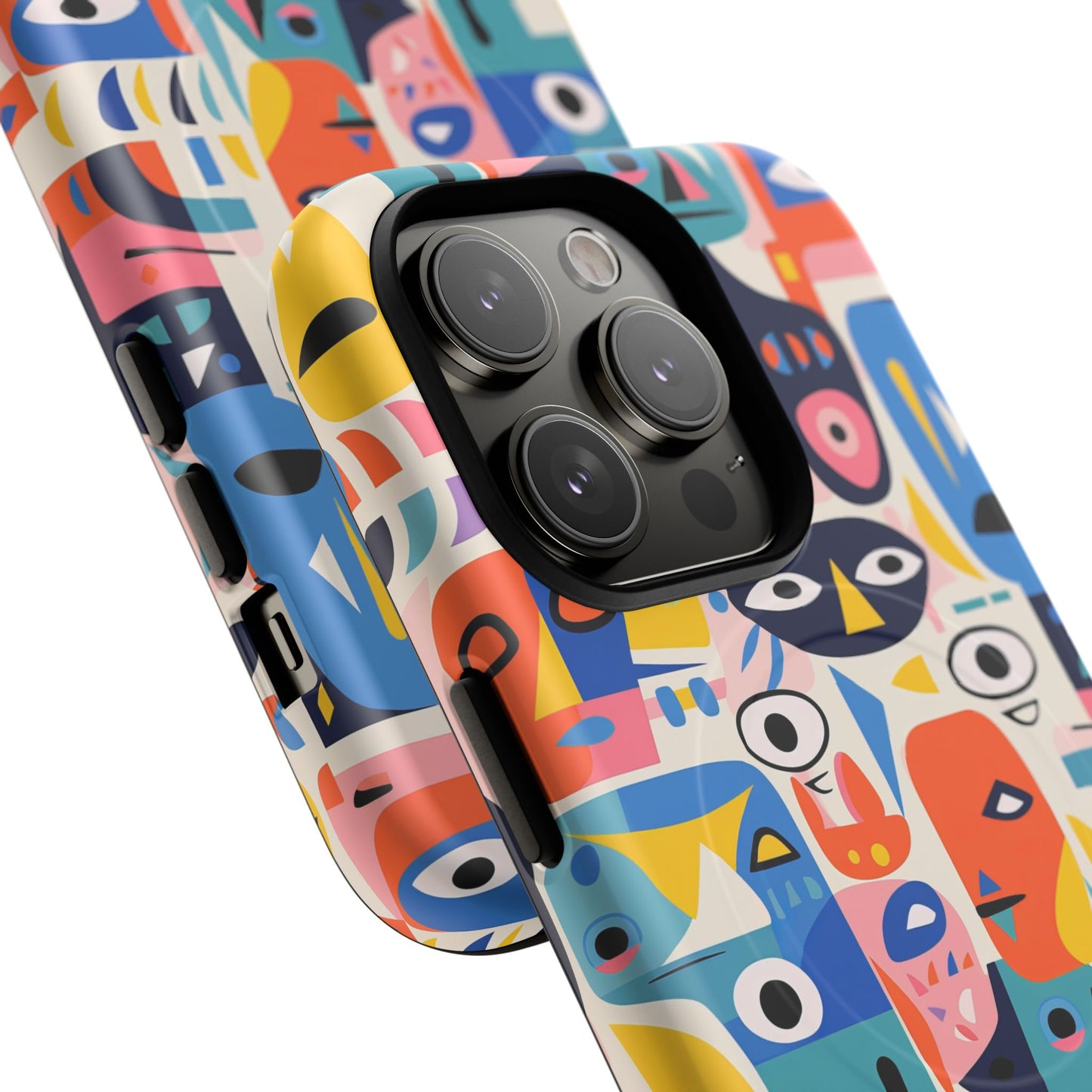 Personalized Vibrant Phone Case,  Magnetic iPhone Cover, Colorful Abstract Protection, Trendy Gift, Unique Tech Accessory, Art Phone Case