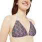 Pink Tropical Bliss Strappy Bikini Set (AOP)- (PY)