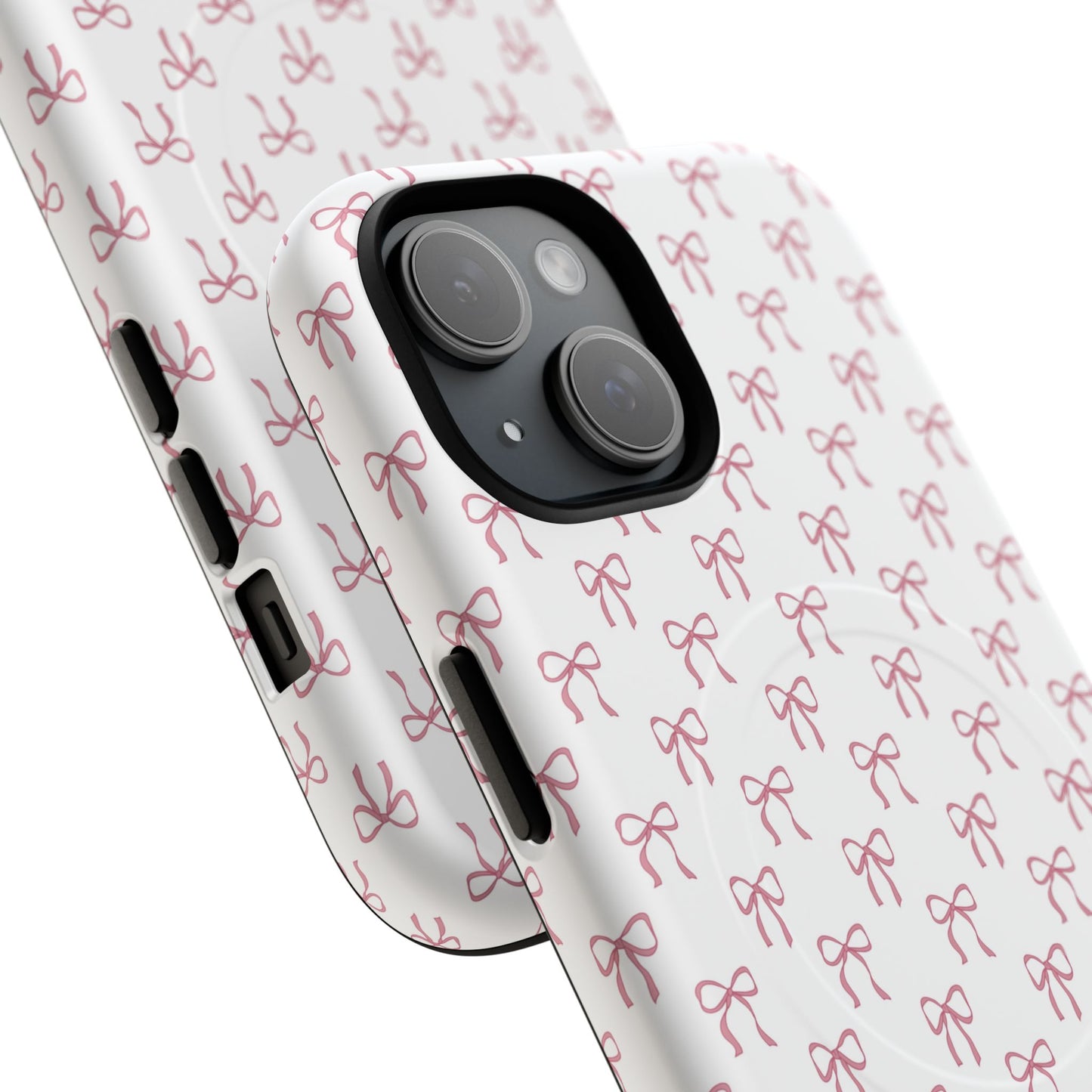 Blush Coquette Bow Bliss Magnetic iPhone Cases, Gift for Her, Cute iPhone Accessories, Fun Personalized Cases, Stylish Tech Gifts, Birthday Present