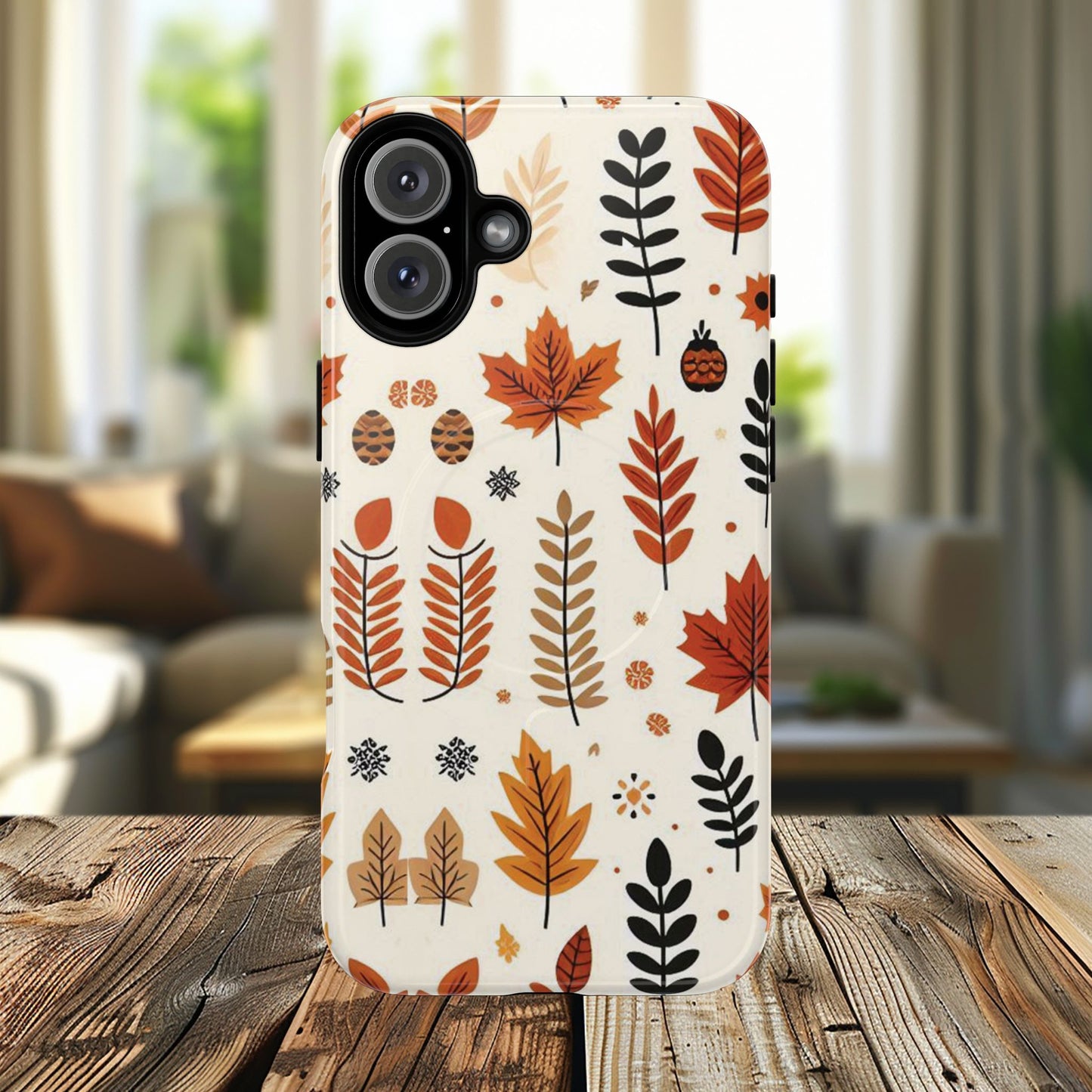Autumn Whimsy Woods Tough iPhone Magnetic Case, Autumn iPhone Cover, Seasonal iPhone Accessories, Cute Gift for Fall Lovers, Nature-Inspired Design