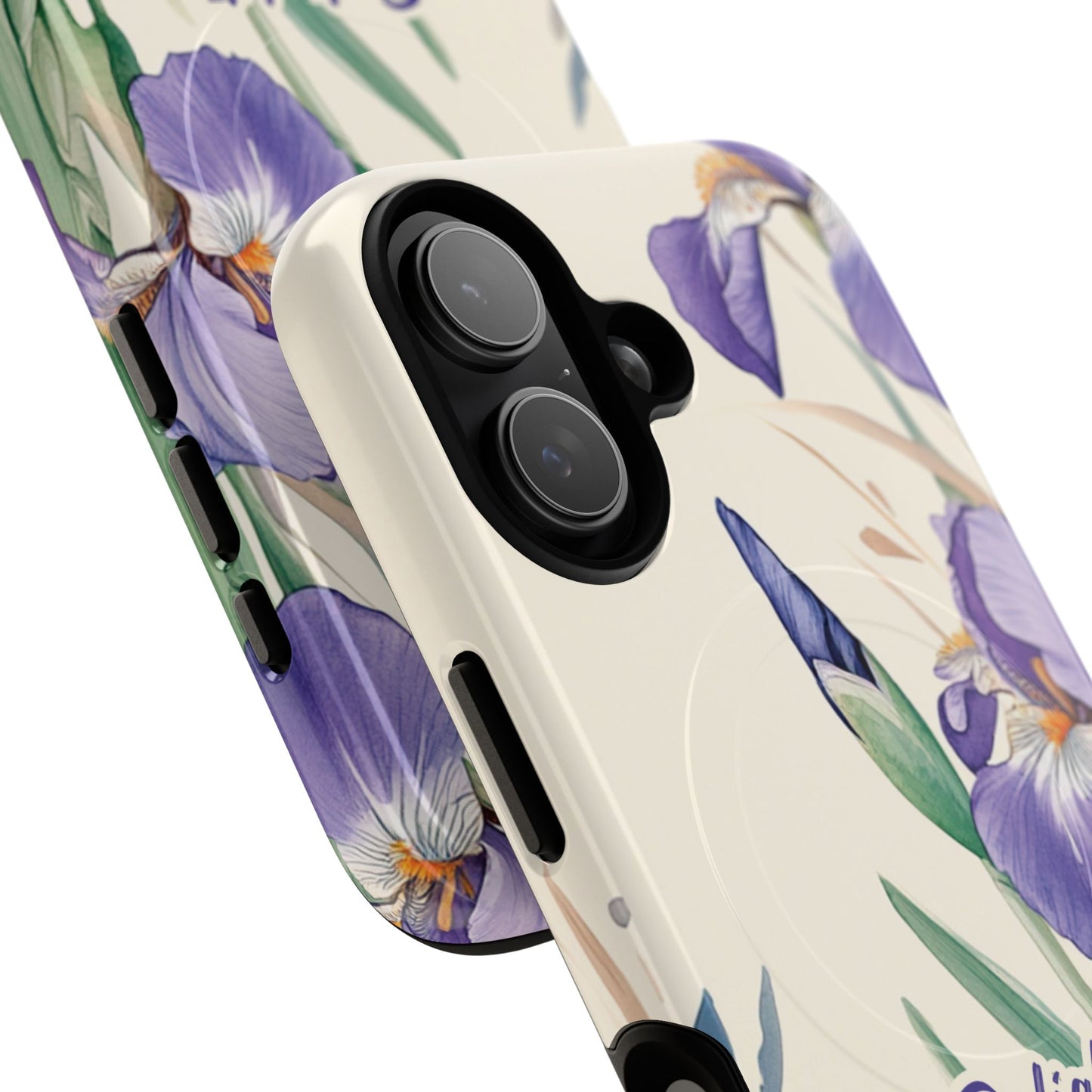 Delight yourself in the Lord Psalm 37:4, Inspirational Gift, iPhone Magnetic Case Scripture, Floral Bible Verse, MagSafe® iPhone® Tough Case, iPhone 14, iPhone 15, iPhone 16, Pro, Pro Max, Plus.