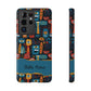 Personalized Colorful Abstract Faces Clear Impact-Resistant Case