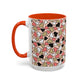 Heart Patterned Coffee Mug - Colorful Love Design, Perfect for Gifts & Celebrations