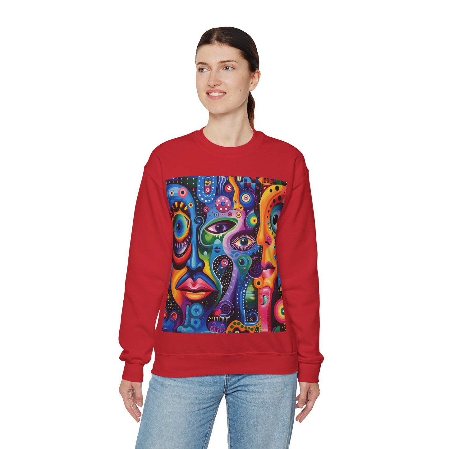 Psychedelic Visions Unisex Heavy Blend™ Crewneck Sweatshirt