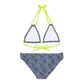 Purple Tropical Bliss Strappy Bikini Set (AOP)- (PY)