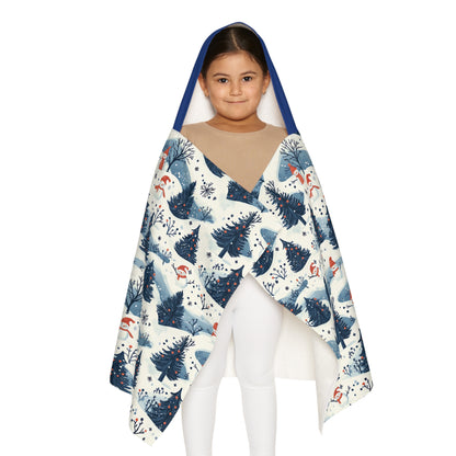 Frosty Forest Snuggle Youth Hooded Towel