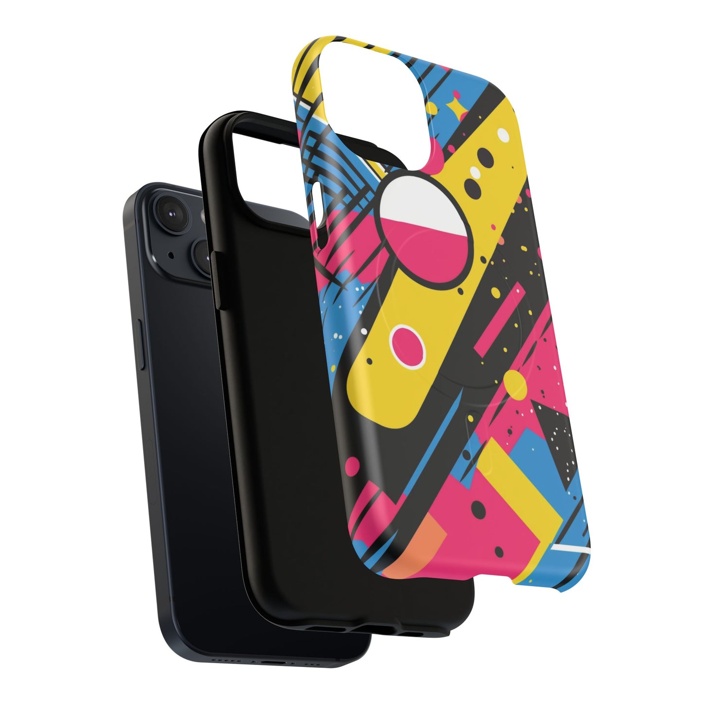 Electric Motion Mix iPhone Cases for Creative Souls | Tough iPhone Magnetic Cases, Stylish Protection, Unique iPhone Accessories, Gift for Art Lovers, Retro Vibes